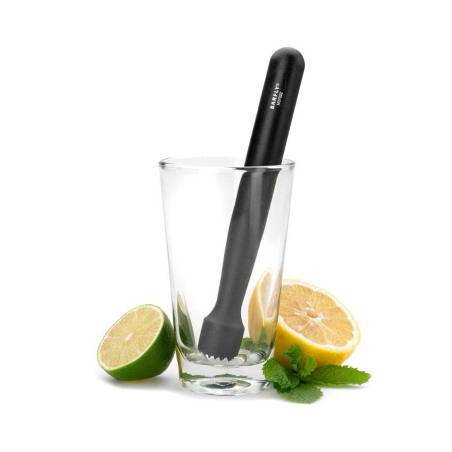 Barfly black polypropylene knurled pestle cm 21