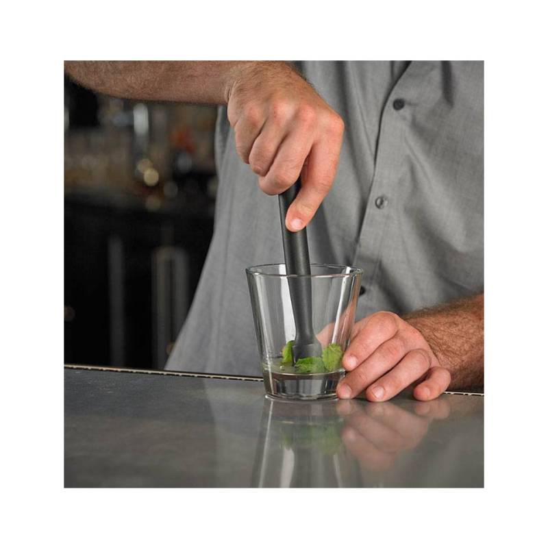 Barfly black polypropylene knurled pestle cm 21