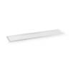 Rectangular pastry/bar tray in white ps cm 50x10x1