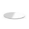 Oval acrylic mirror tray 40x30 cm