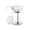 Wine funnel with sieve and Pulltex steel base cm 7