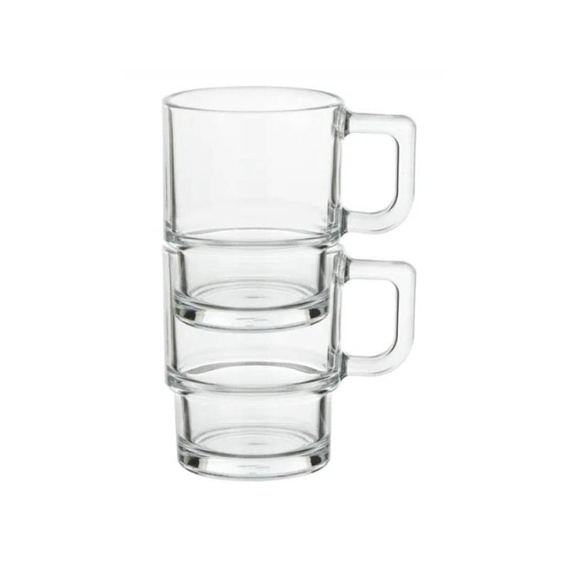 Hill Pasabahce stackable milk glass cl 32