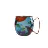 Steel moscow mule mug with multicolor flamingo decoration cl 45