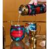 Boccale moscow mule in acciaio con decoro multicolore lips cl 45