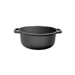 Platinum Risolì non-stick aluminum casserole low 2 handles for induction cm 20