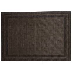 Color Style placemat in pvc and pet brown with frame 30x45 cm