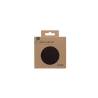 Skinnatur round coaster in recycled leather coffee bean cm 10