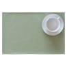 Monaco rectangular synthetic leather placemat green tea 30x45 cm