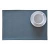 Monaco rectangular placemat in denim grey synthetic leather 30x45 cm