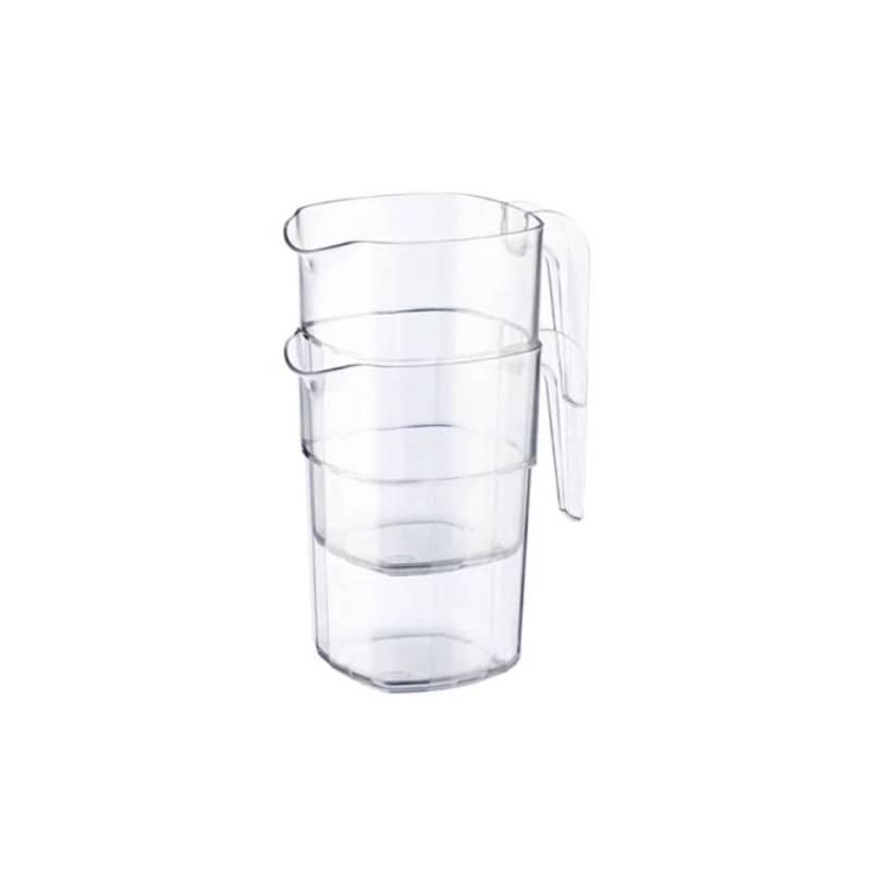 Stackable polycarbonate jug with lid lt 1