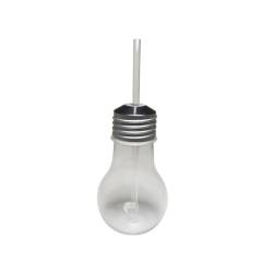 Einstein light bulb tumbler with polycarbonate straw cl 48