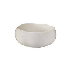 Wave small bowl in white porcelain cm 20