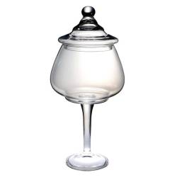 Alzata vaso potiche Cloud con coperchio cm 22x44,6