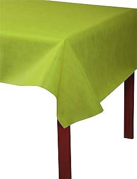 Rotolo tovaglia pretagliato in spunbond verde lime mt 50,4x1,2 - home carousel